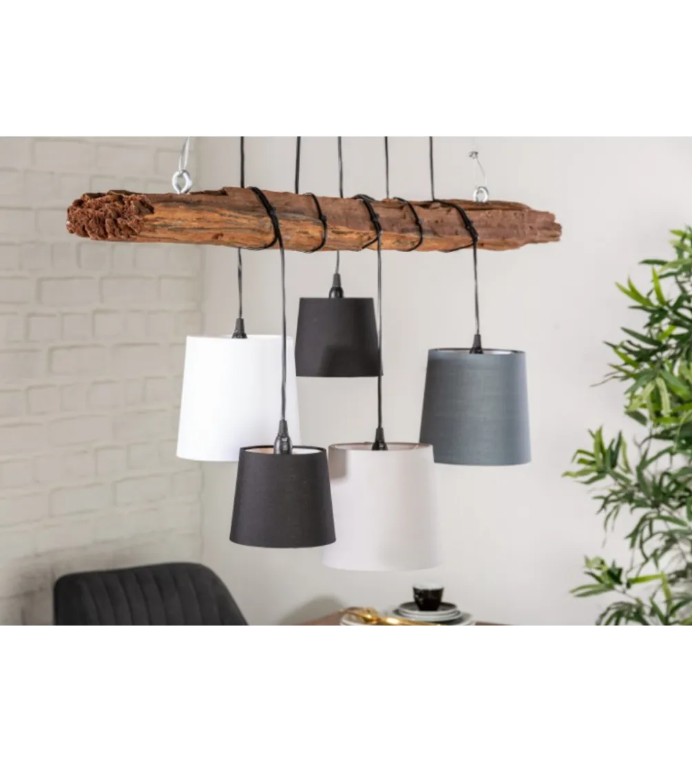 Lampa wisząca Saint-Louis 115 cm drewno driftowe