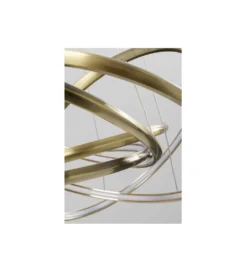 Lampa wisząca SATURN LED 75 cm złota