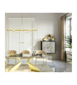 Lampa wisząca Scala Balls Brass 150 cm złota