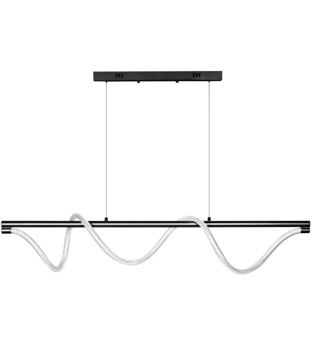 Lampa wisząca SERPENTE DDX003 120 cm czarna