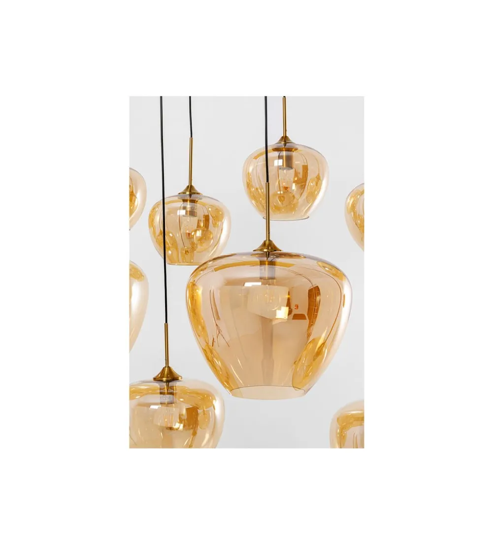 Lampa wisząca SPHERE AMBER TEN 160 cm złota