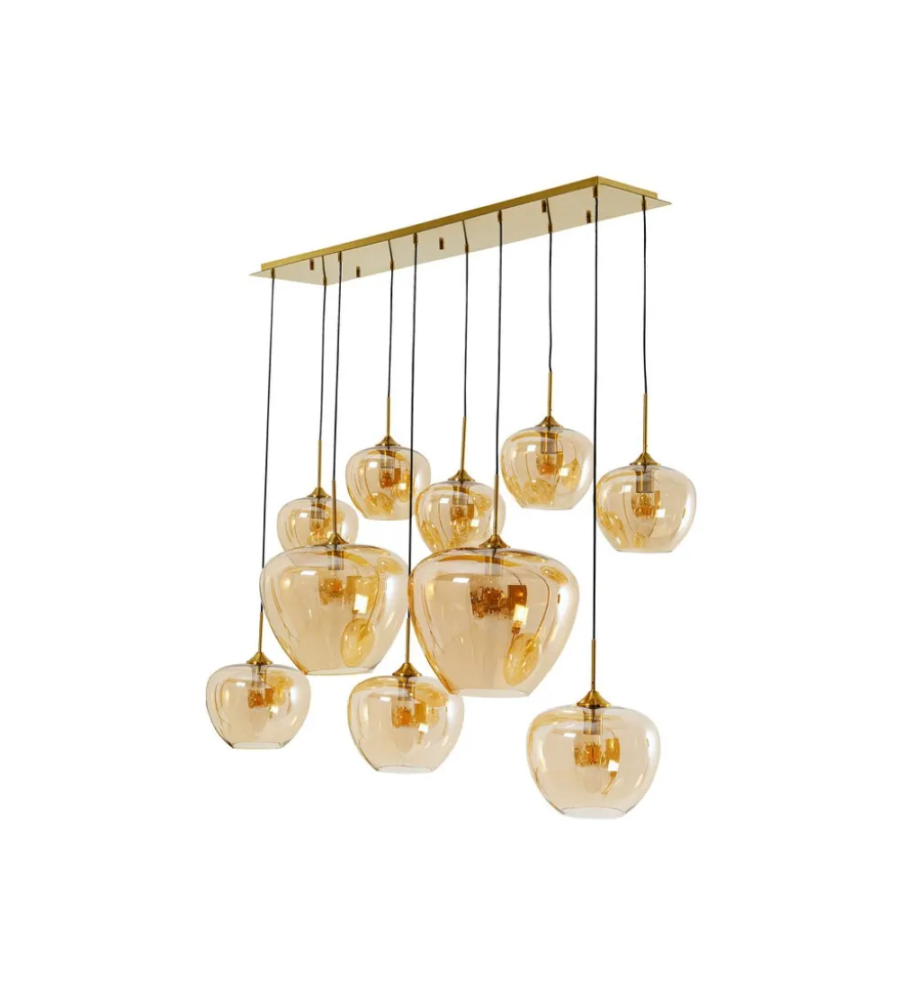 Lampa wisząca SPHERE AMBER TEN 160 cm złota