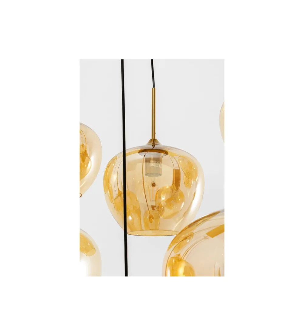Lampa wisząca SPHERE AMBER TEN 160 cm złota