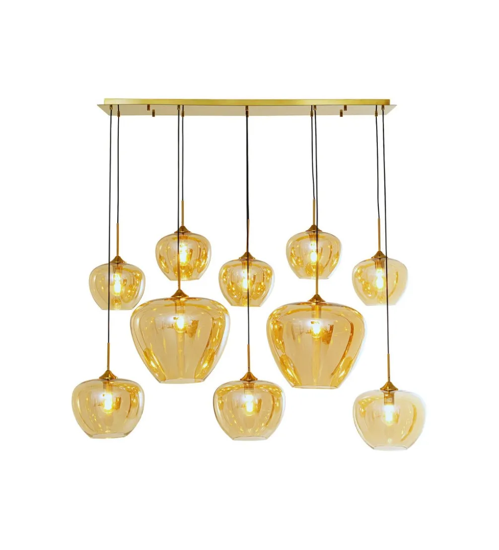 Lampa wisząca SPHERE AMBER TEN 160 cm złota