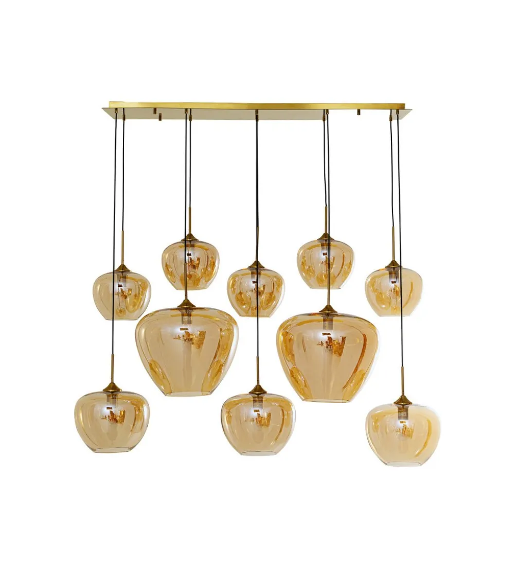 Lampa wisząca SPHERE AMBER TEN 160 cm złota