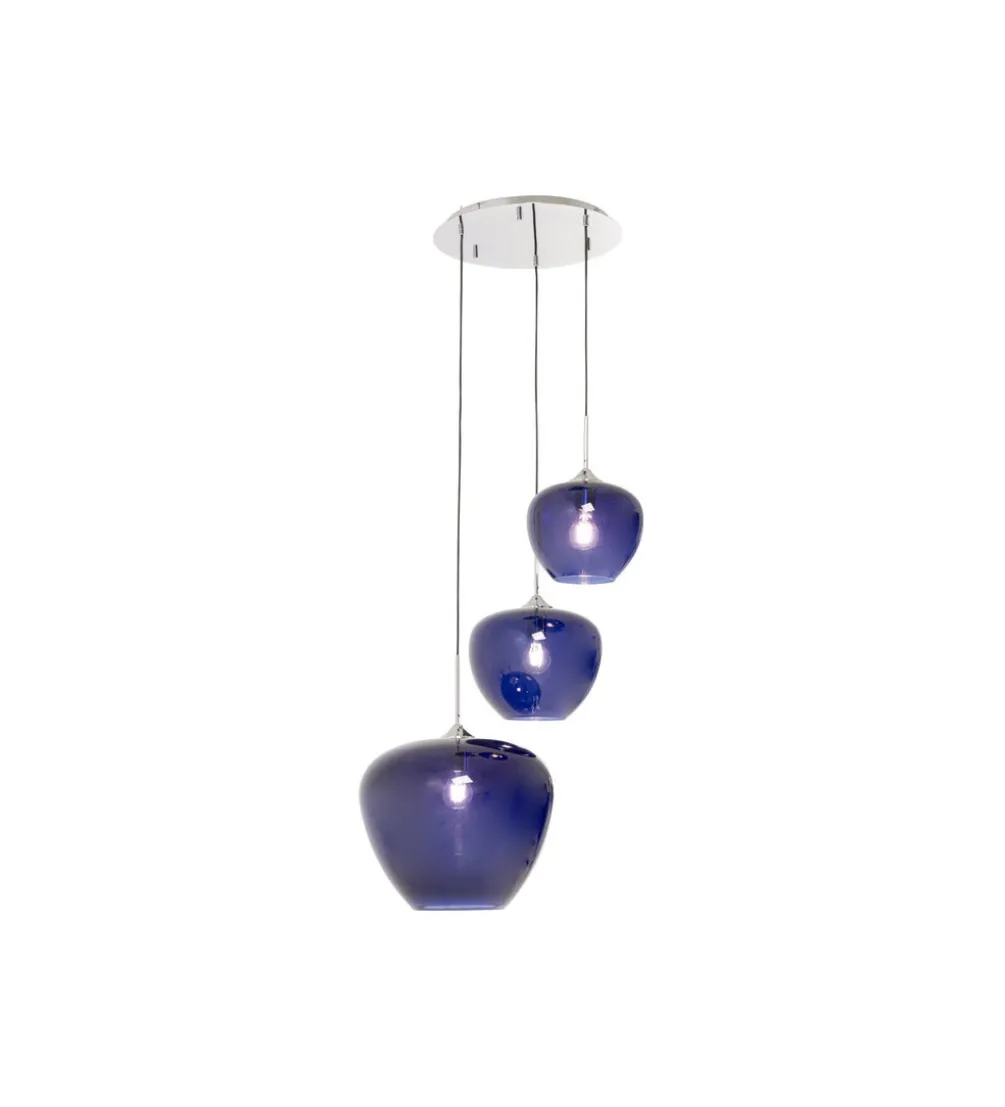 Lampa wisząca SPHERE NIGHT 45 cm niebieska