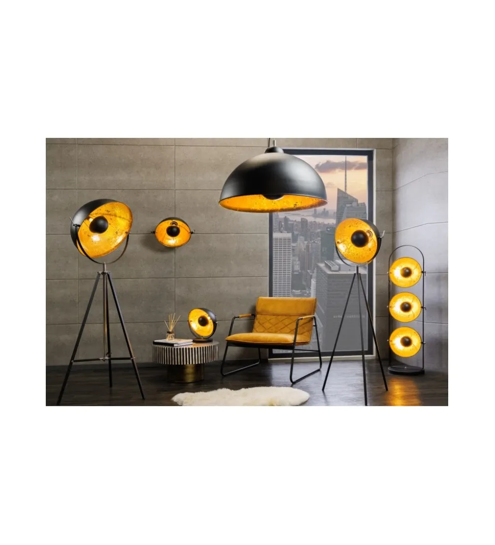 Lampa Wisząca Studio czarno złota