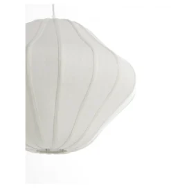 Lampa wisząca SUKAU 50 cm lniana kremowa