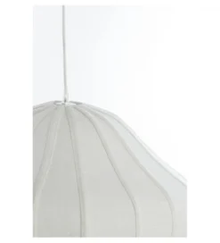 Lampa wisząca SUKAU 50 cm lniana kremowa