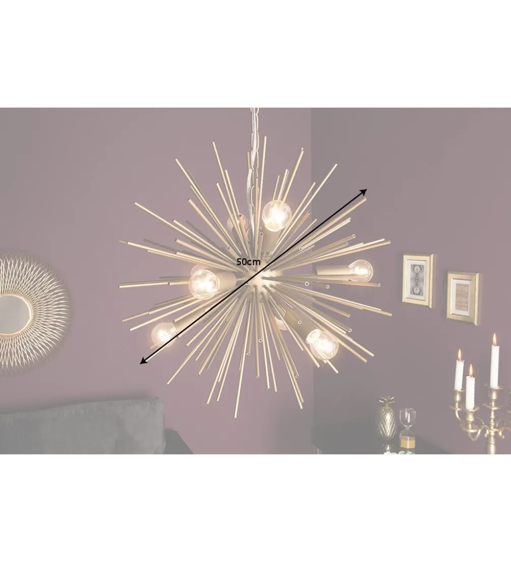 Lampa wisząca Sunlight 50 cm mosiężna