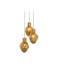 Lampa wisząca SUPERNOVA AMBER TRE 45 cm złota