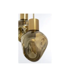 Lampa wisząca SUPERNOVA AMBER TRE 45 cm złota
