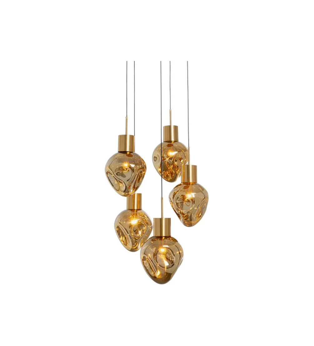 Lampa wisząca SUPERNOVA AMBER CINQUE 50 cm
