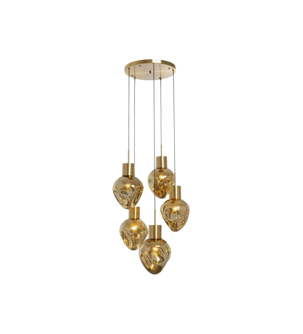 Lampa wisząca SUPERNOVA AMBER CINQUE 50 cm