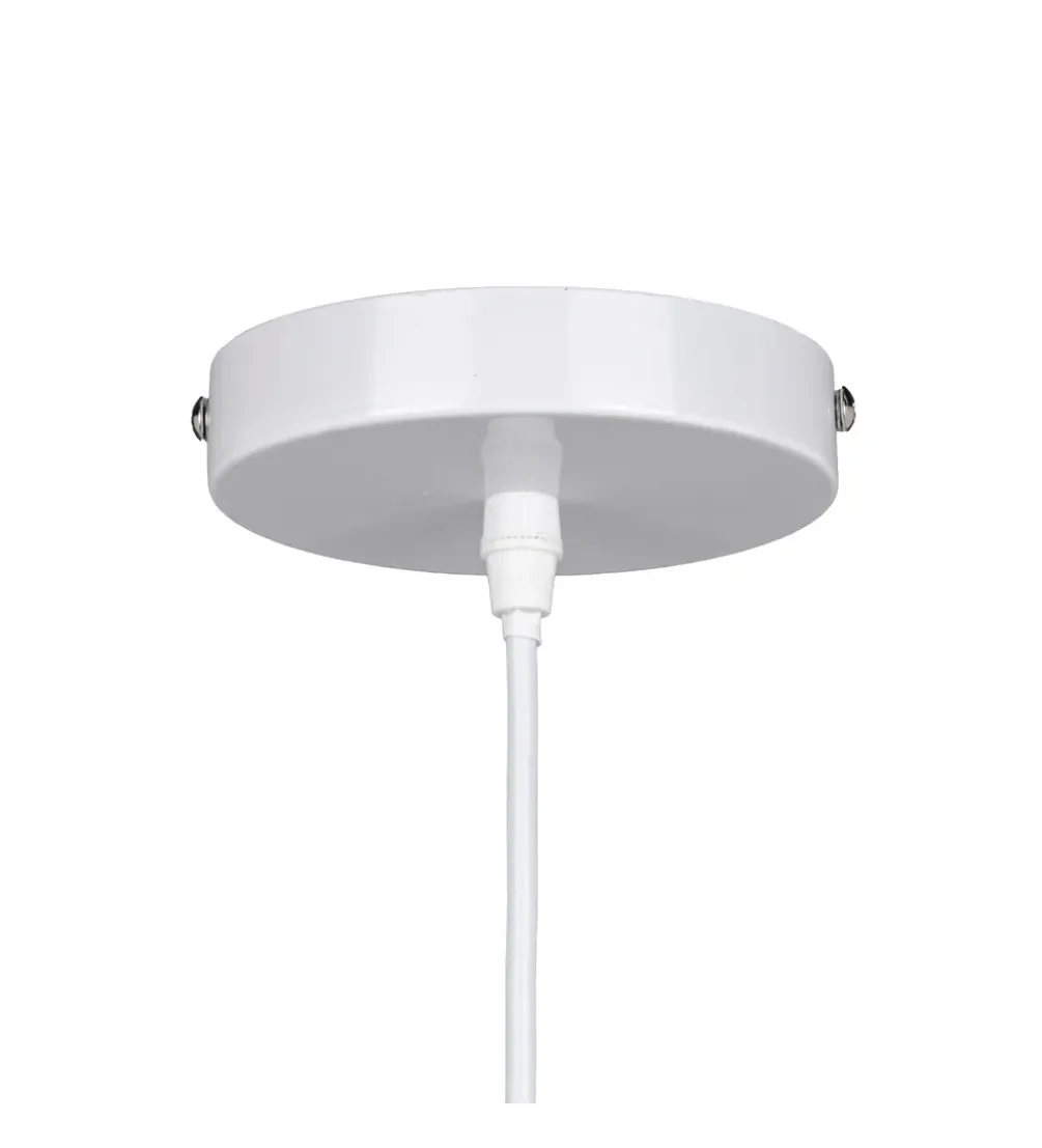 Lampa wisząca TECHO 52 cm ratan kremowa