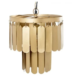 Lampa wisząca TECHO 30 cm złota