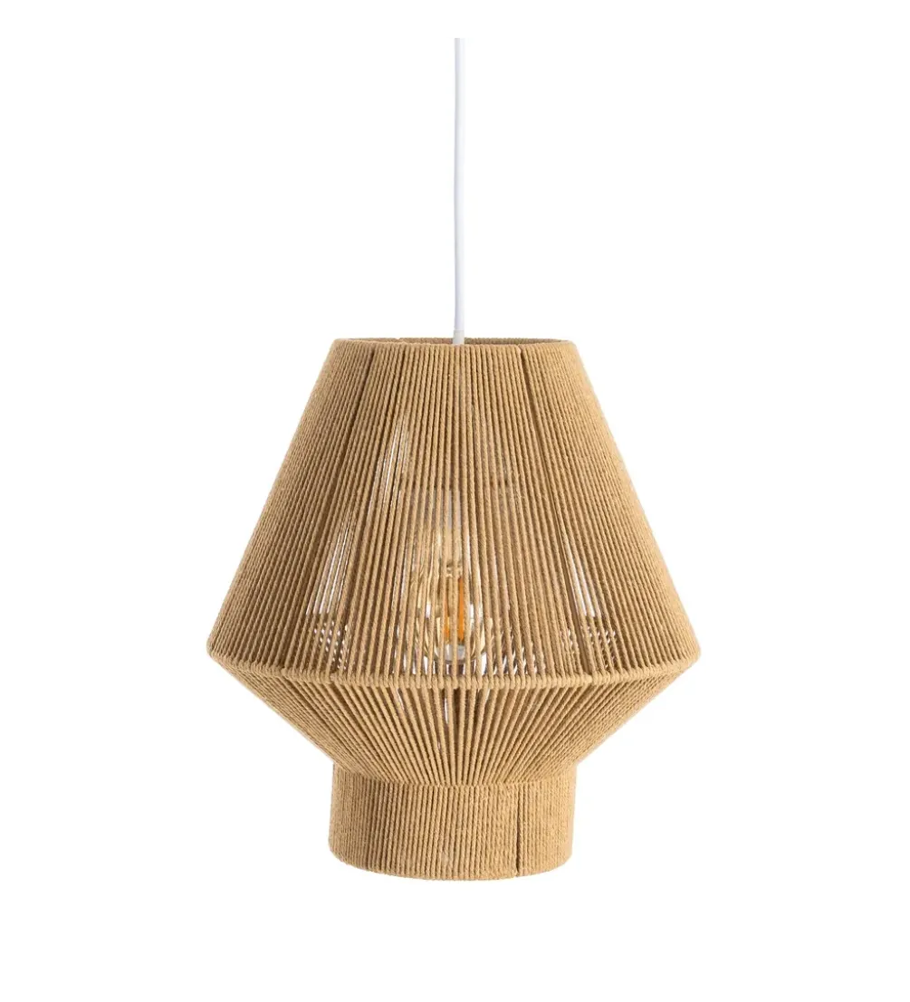 Lampa wisząca TEJA 25 cm lina papierowa naturalny