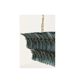 Lampa wisząca VENEZIA 130 cm niebieska