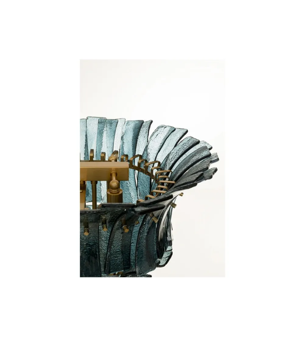 Lampa wisząca VENEZIA 130 cm niebieska