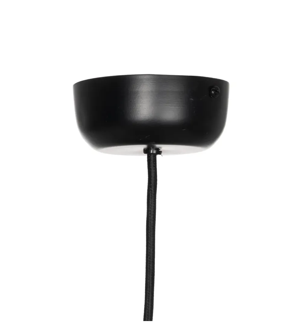 Lampa wisząca WRENKMA 75 cm pomarańczowo czarna