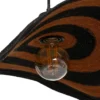 Lampa wisząca WRENKMA 60 cm pomarańczowo czarna
