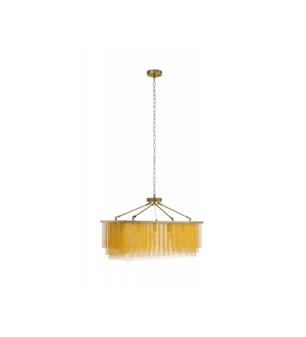 Lampa wisząca ZWINGER 80 cm złota
