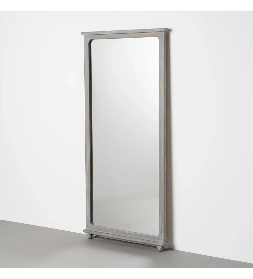 Lustro BEGASTA 170 cm drewno paulowni szare