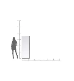 Lustro BELLA 60 x 180 cm czarne