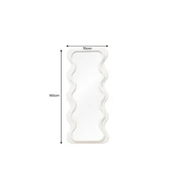 Lustro ścienne FUENTE 160 cm białe