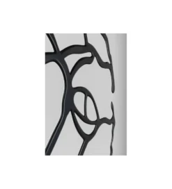 Lustro ścienne Pieces 100 cm czarne