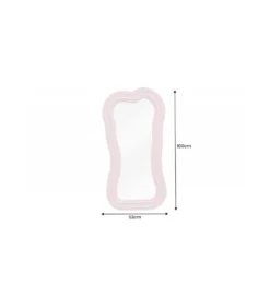 Lustro ścienne RUBIO 100 cm różowe