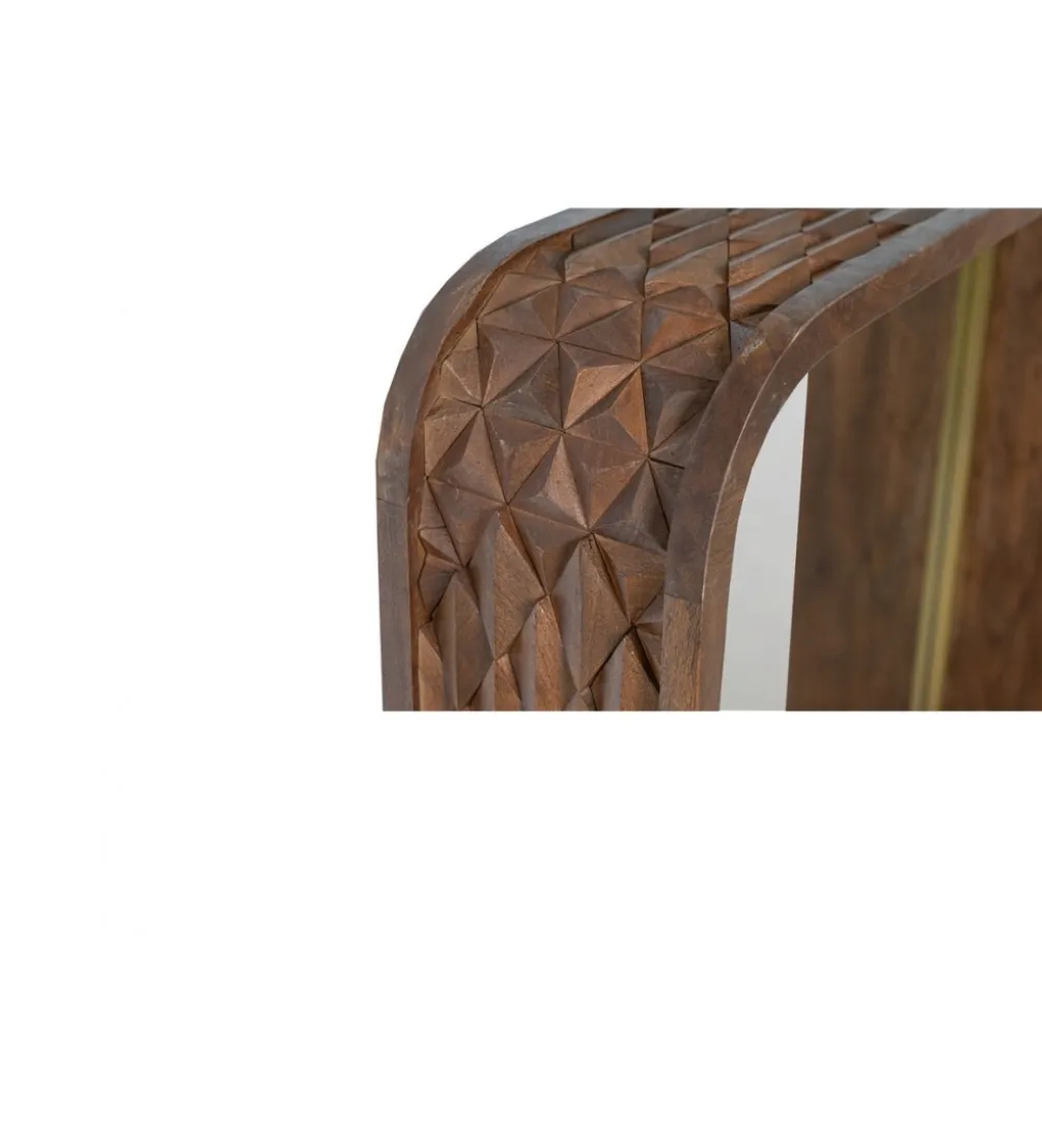 Lustro CUADRADO 120 cm drewno mango