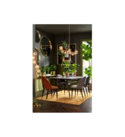 Lustro CURVE 100 cm mosiądź