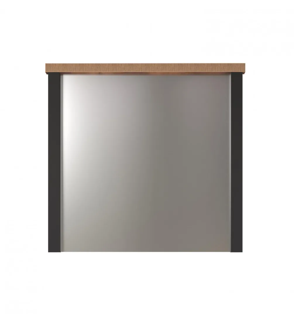 Lustro do przedpokoju ENNA 73 cm w optyce drewna mango