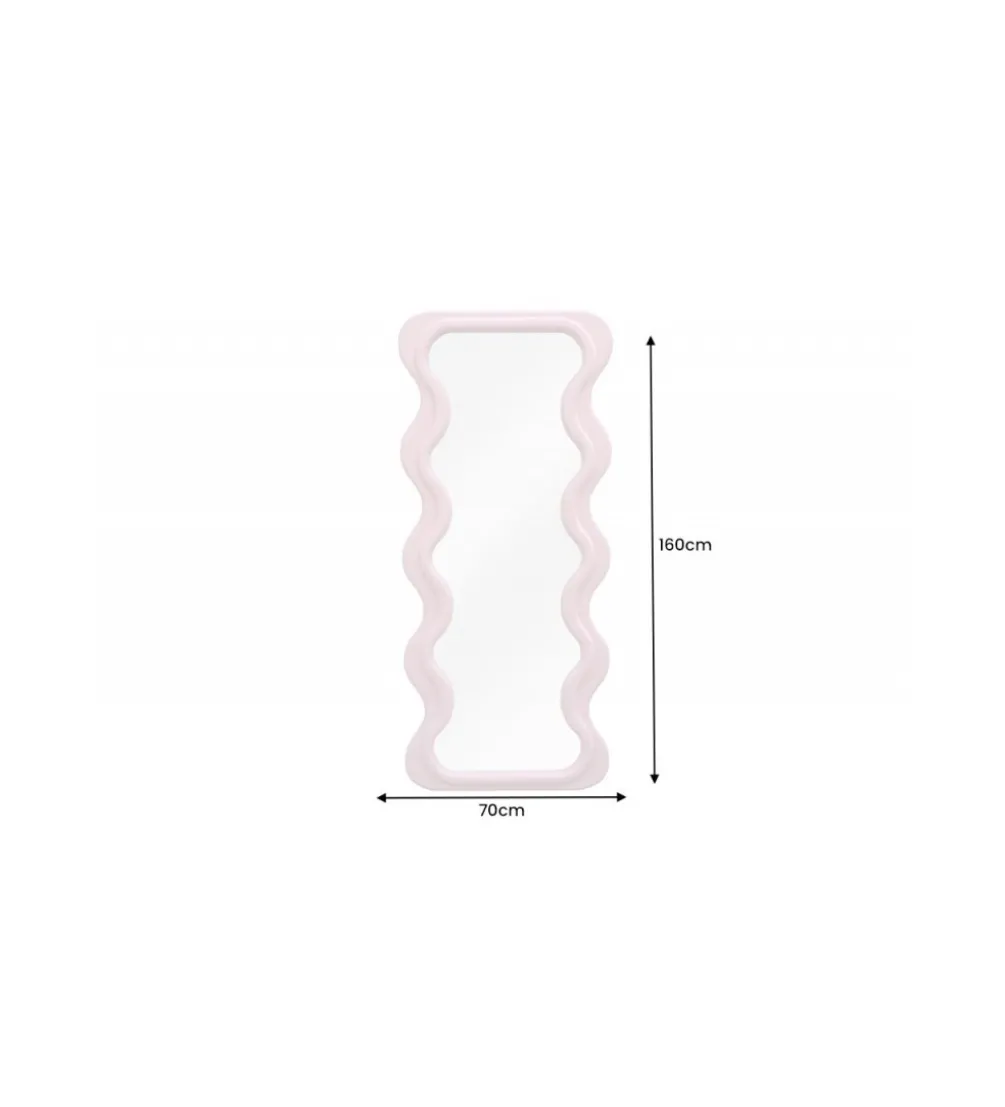 Lustro FUENTE 160 cm różowe
