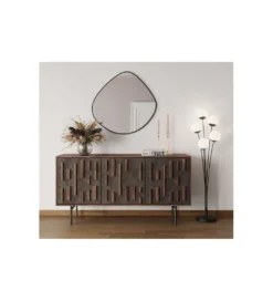 Lustro GOTEBORG 71 x 71 cm czarne