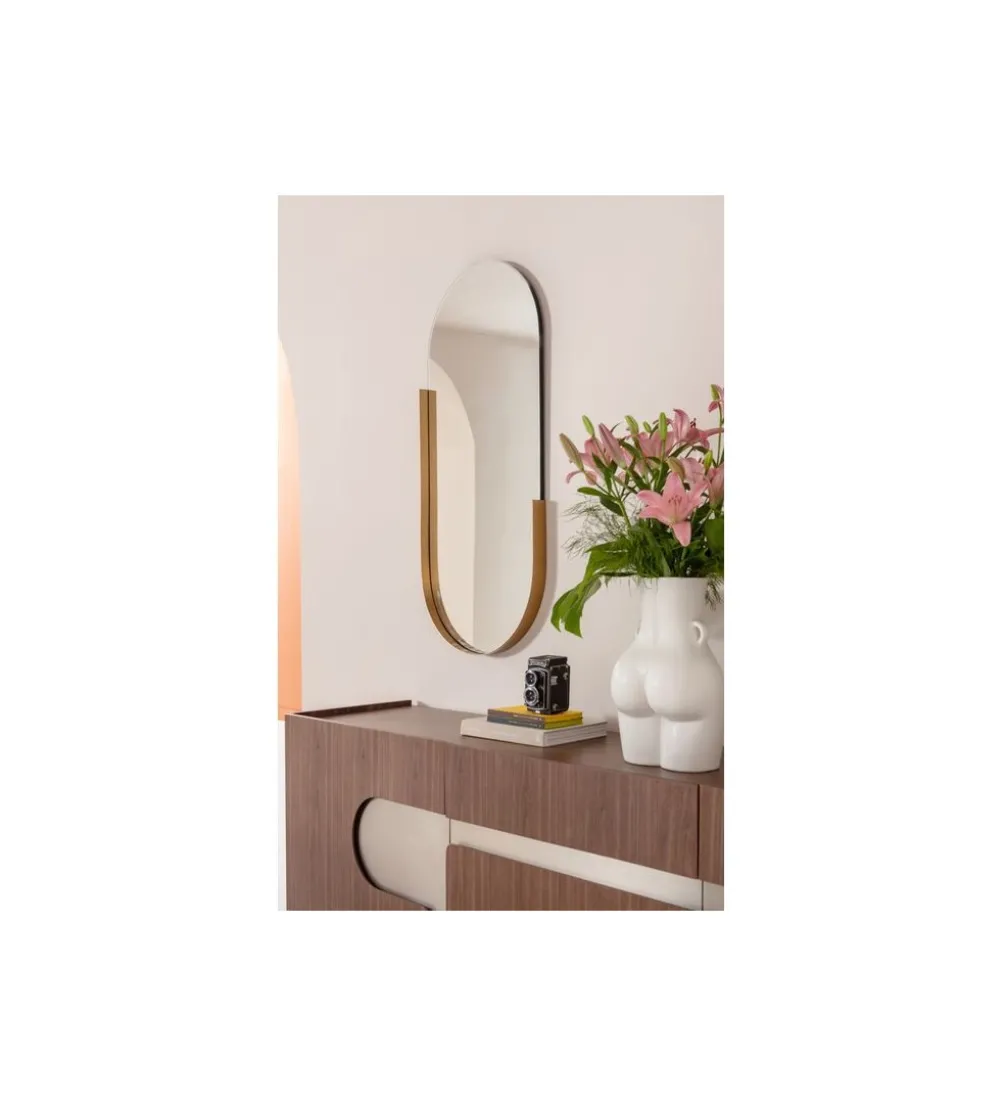 Lustro HIPSTER OVAL 50 x 114 cm złoty