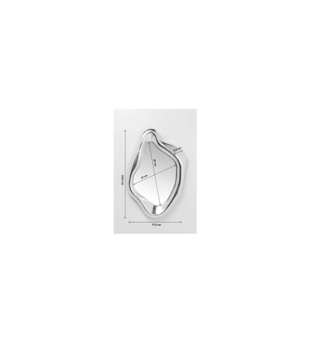 Lustro Hologram 119 cm x 76 cm srebrne