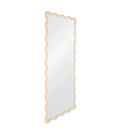 Lustro JOMANEO 180 cm drewno paulowni naturalne