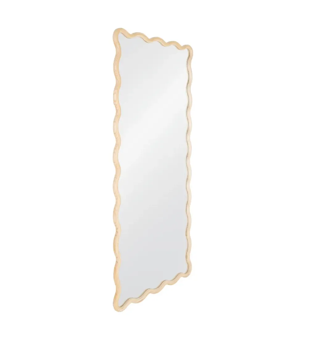 Lustro JOMANEO 180 cm drewno paulowni naturalne