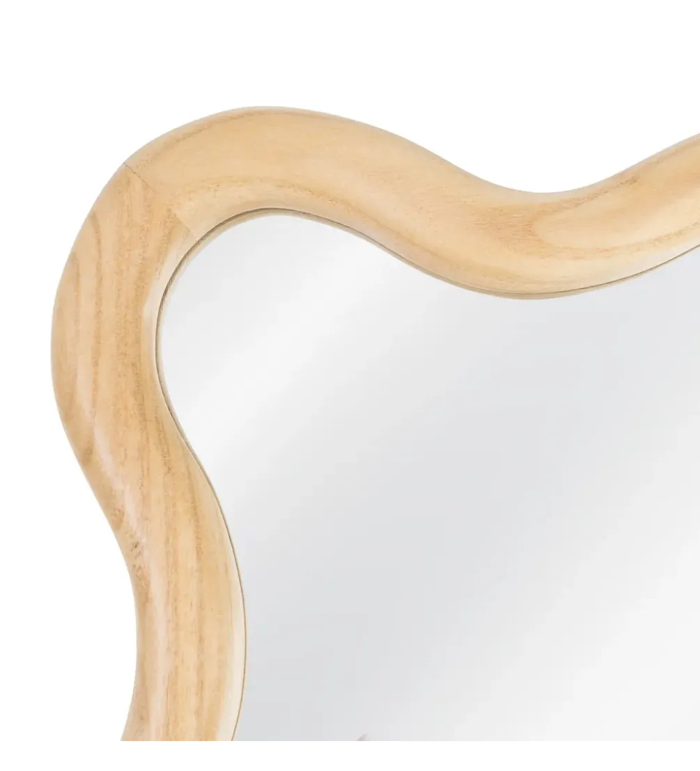 Lustro JOMANEO 180 cm drewno paulowni naturalne