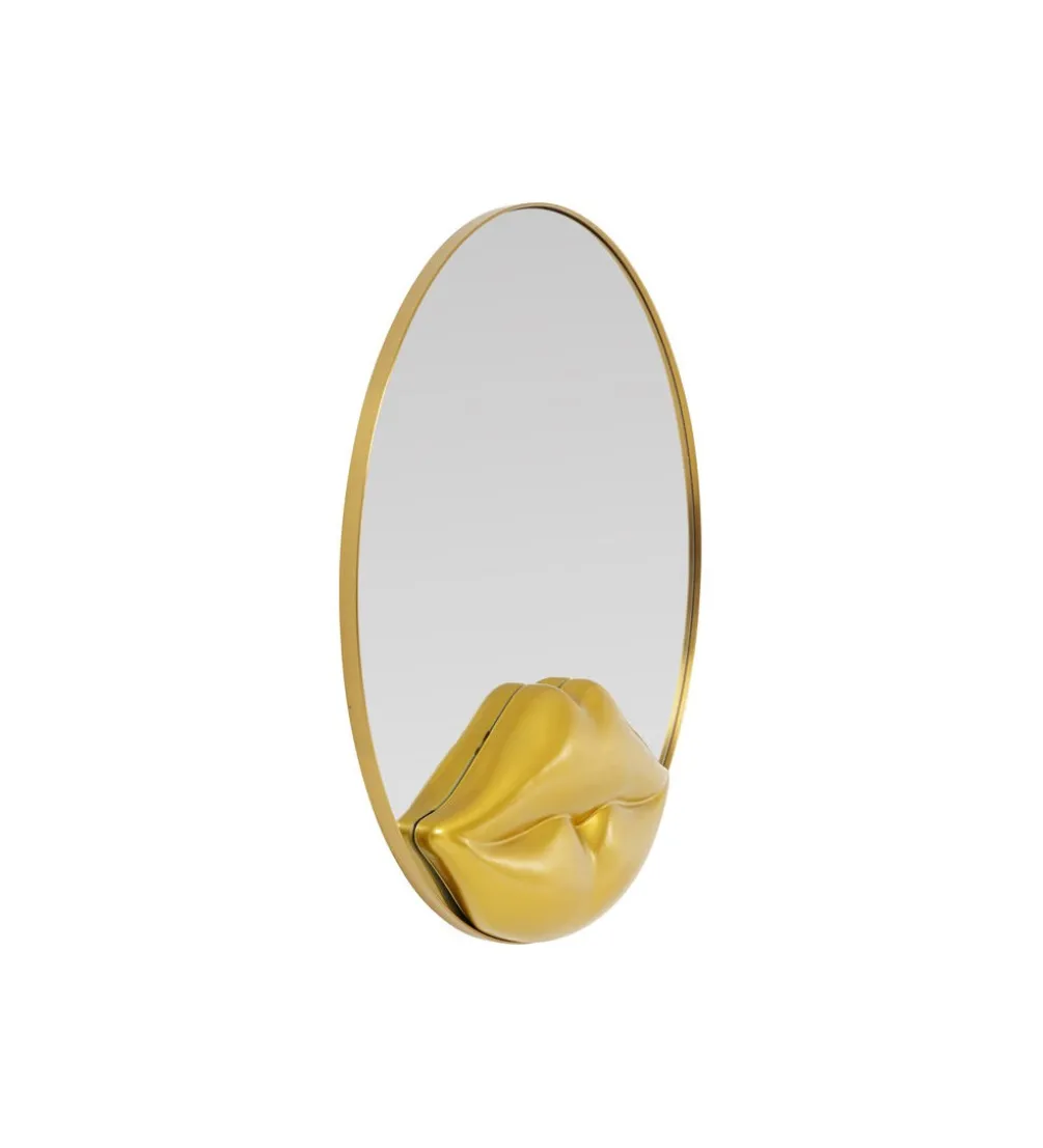 Lustro LIPS 100 cm złote