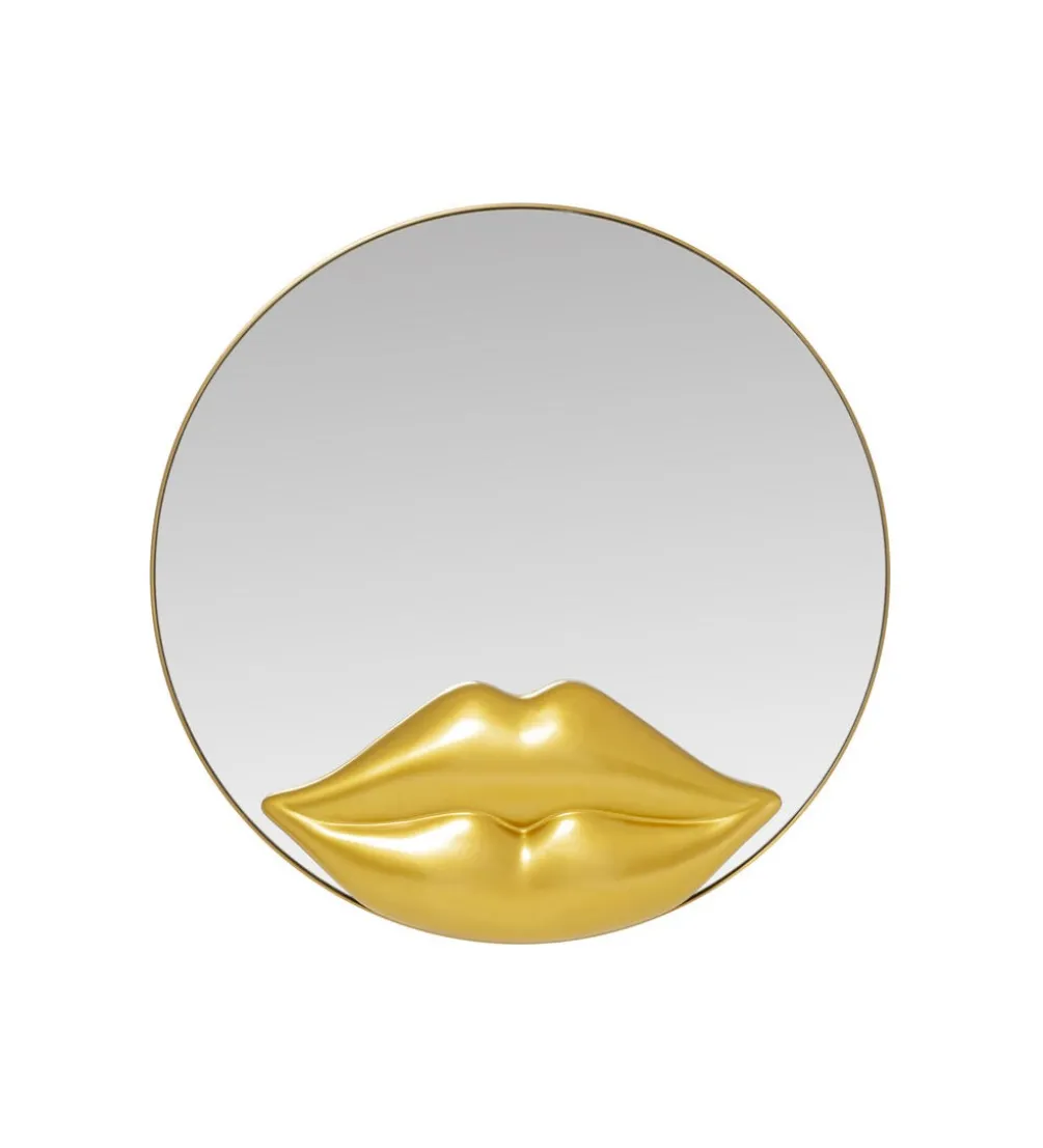 Lustro LIPS 100 cm złote
