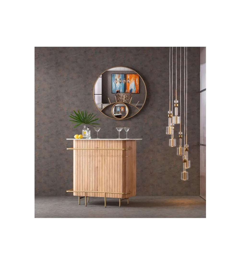 Lustro OCCHI 100 cm złote