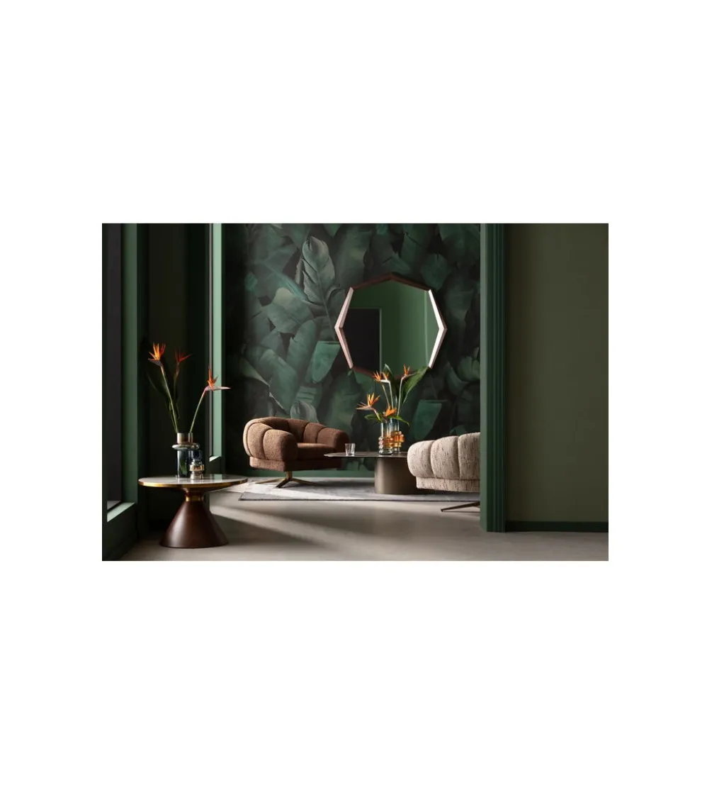 Lustro OCTAGON 120 x 120 cm kawowe