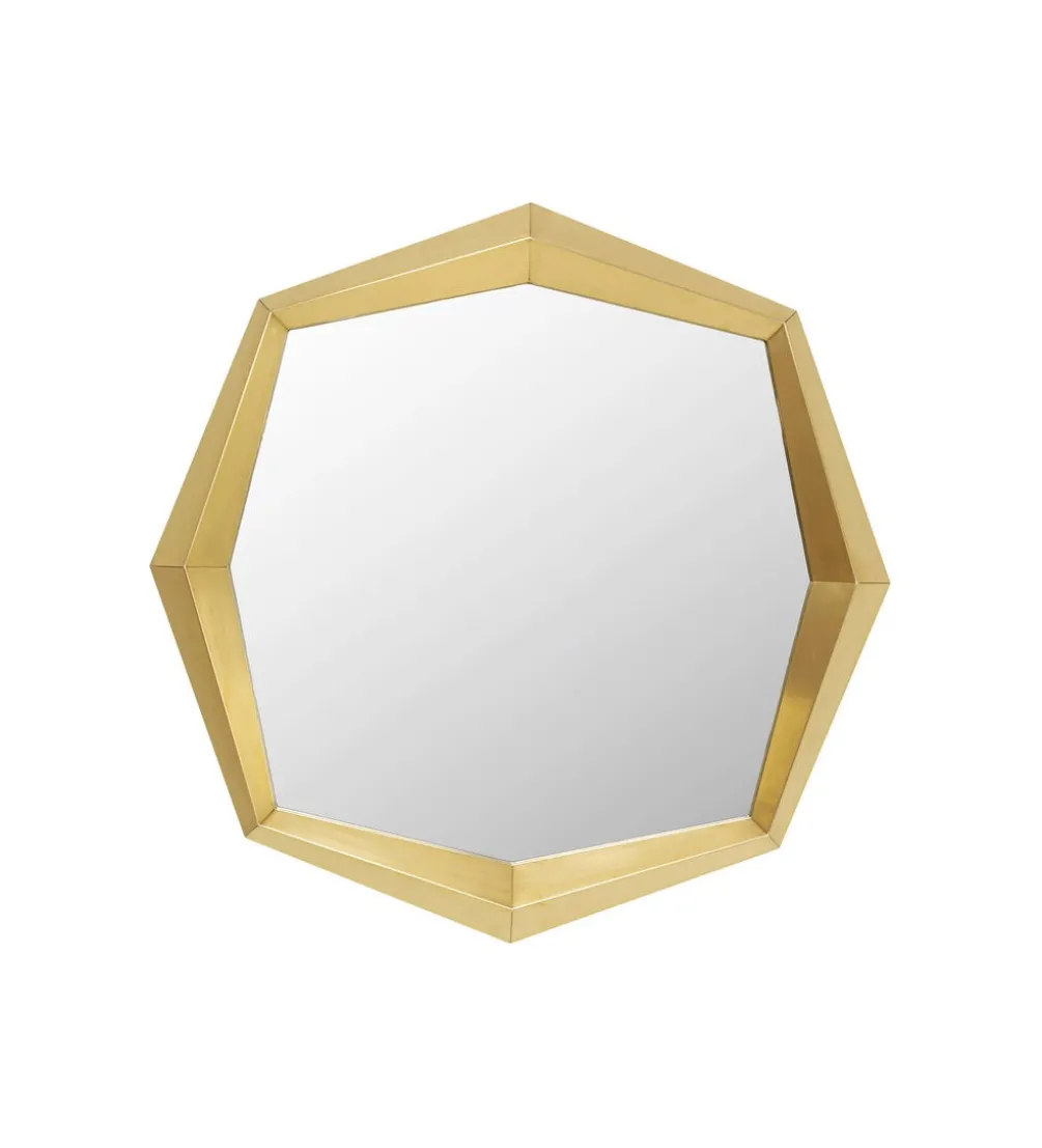 Lustro OCTAGON 80 x 80 cm złote