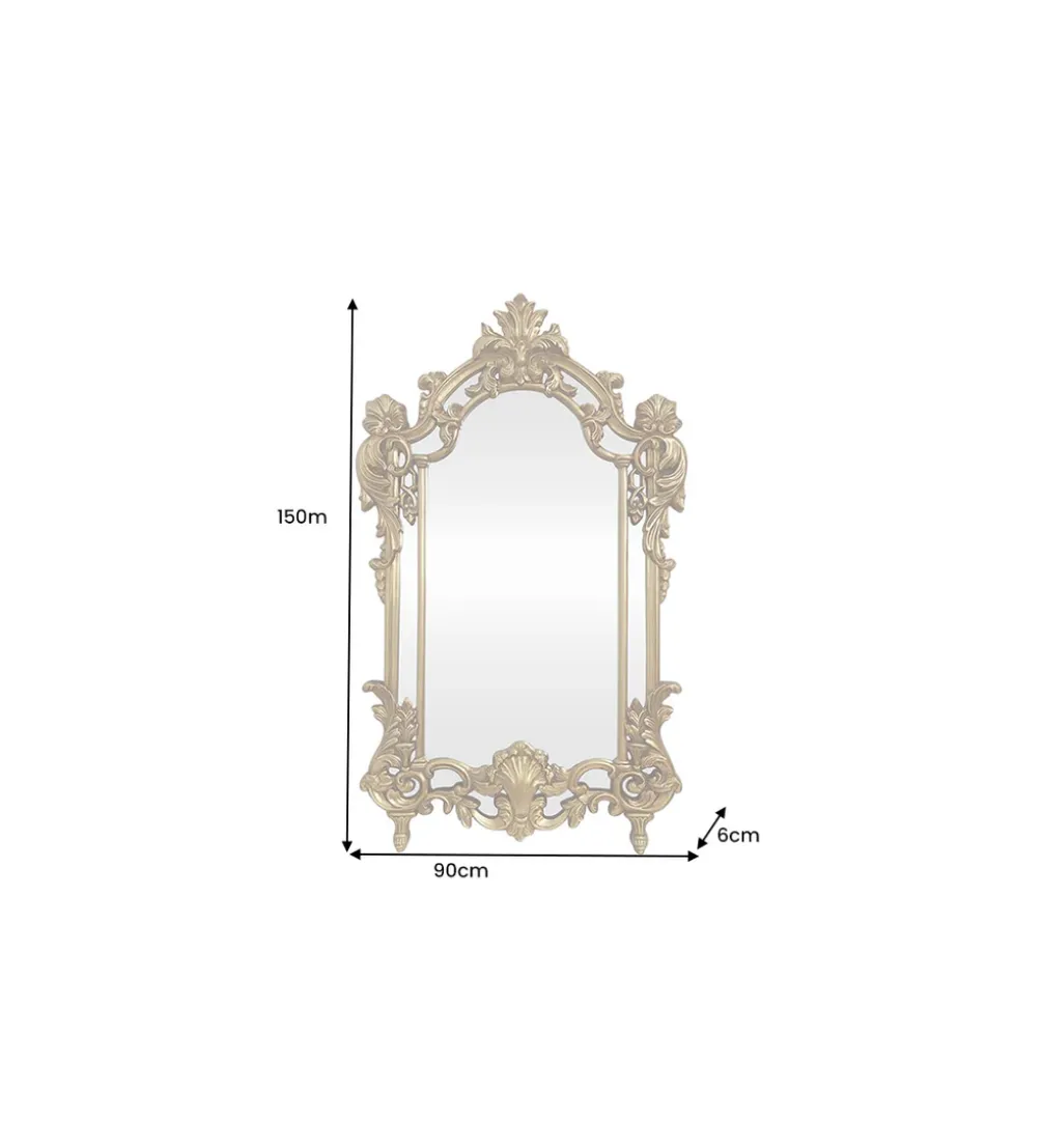Lustro OPULENT 150 cm złote