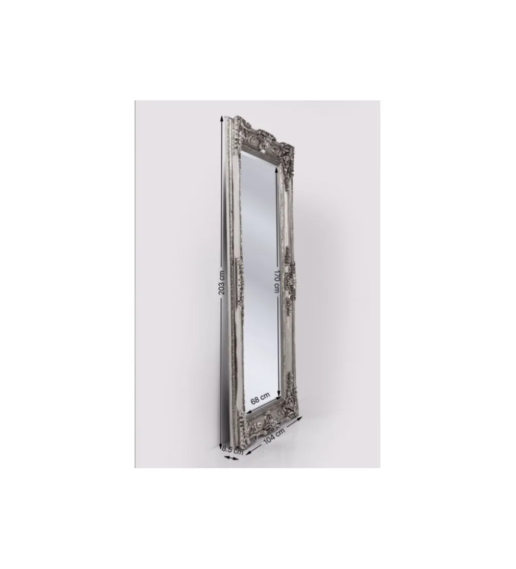 Lustro Royal Residence 203cm srebrne