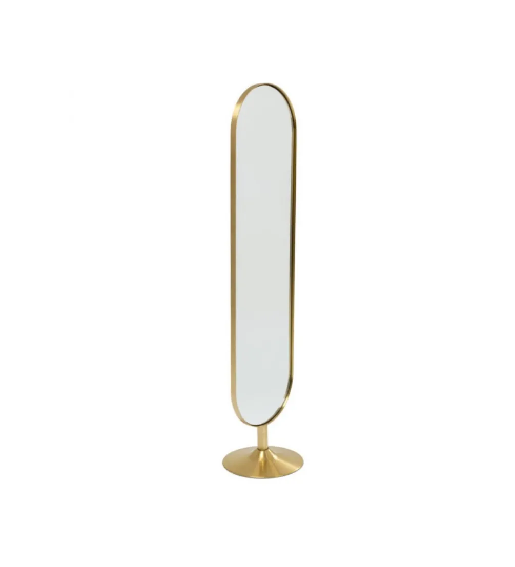 Lustro stojące Curve 170 cm złote