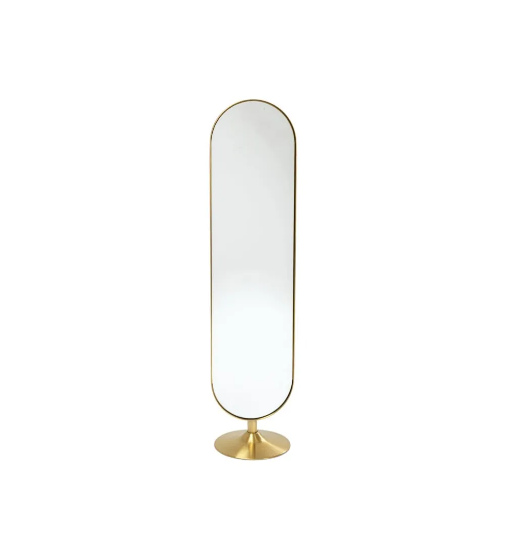 Lustro stojące Curve 170 cm złote